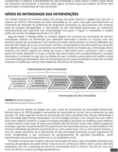 Intervenções on-line e terapias cognitivo-comportamentais