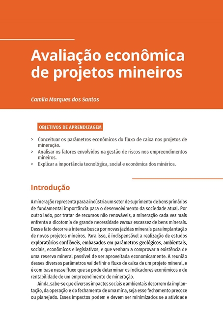 Economia Mineral e Engenharia Econômica