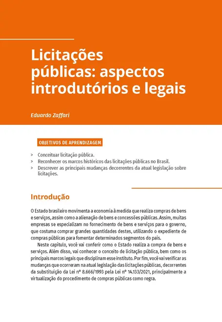 Licitações e Contratos