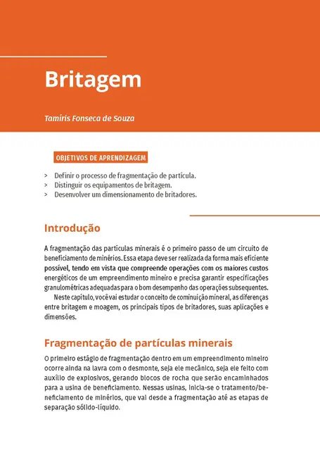 Tratamento de Minérios