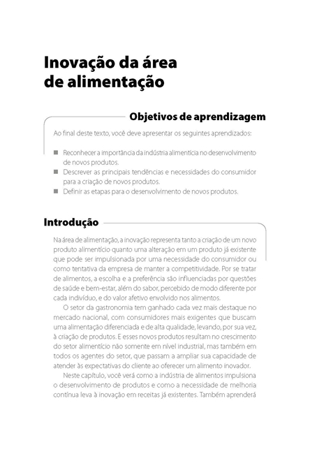 Inovação e Tecnologia em Alimentação