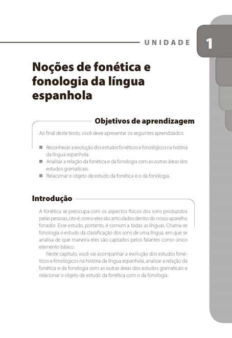 Fonética e Fonologia da Língua Espanhola