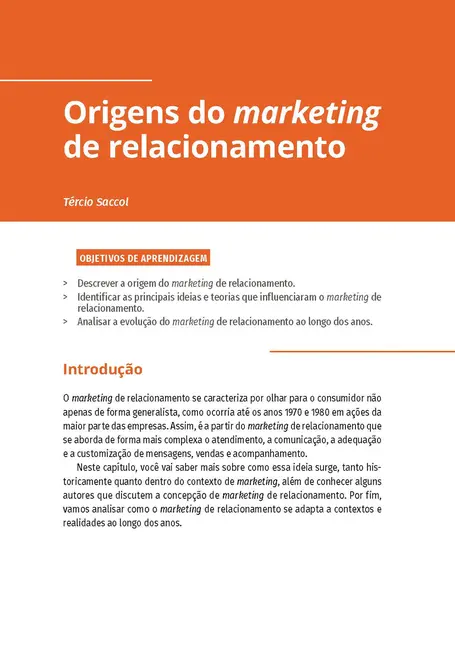 Marketing de Relacionamento