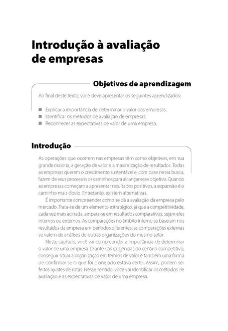 Avaliação de Empresas