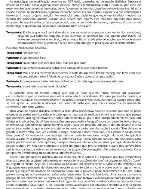 Terapia comportamental dialética na prática clínica