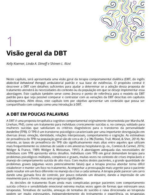 Terapia comportamental dialética na prática clínica