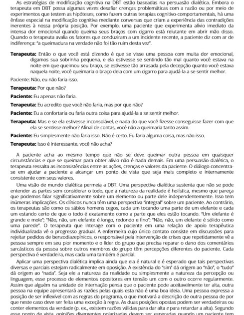Terapia comportamental dialética na prática clínica