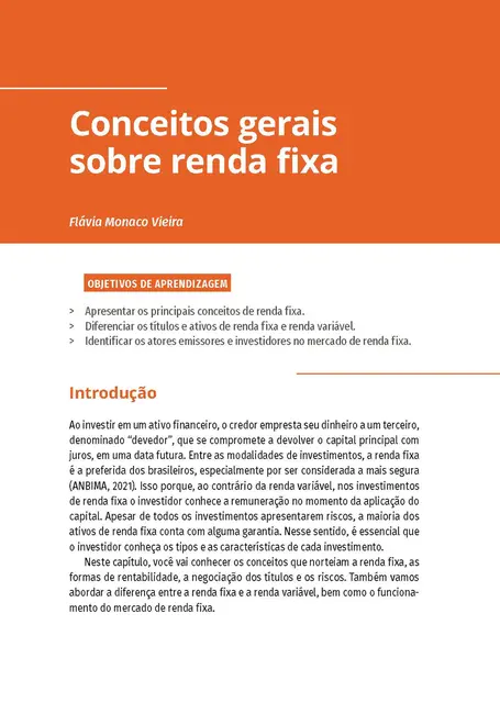 Mercado de Renda Fixa e Derivativos