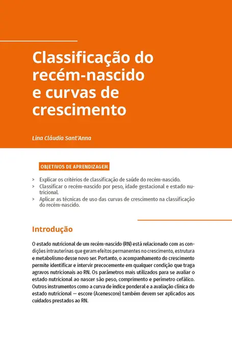 Avaliação e Semiologia Nutricional Materno-Infantil