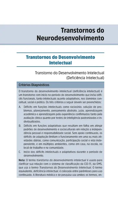 Referência Rápida aos Critérios Diagnósticos do DSM-5-TR