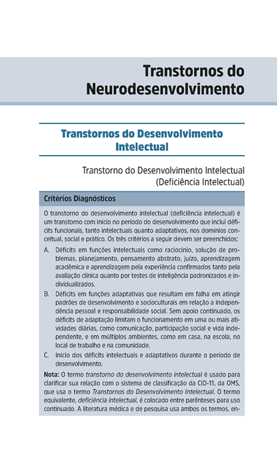 Referência Rápida aos Critérios Diagnósticos do DSM-5-TR