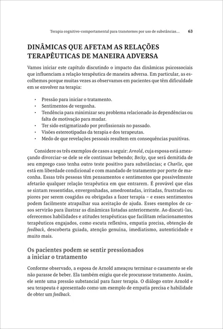 Terapia Cognitivo-comportamental para Transtornos por Uso de Substâncias e Dependências Comportamentais
