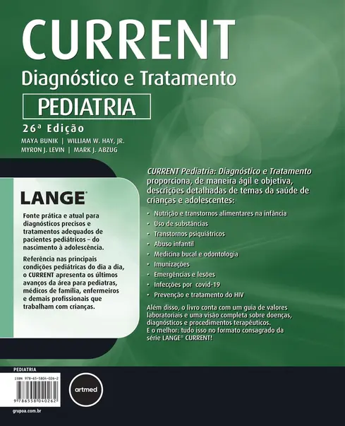 CURRENT Pediatria: Diagnóstico e Tratamento - 26.ed.