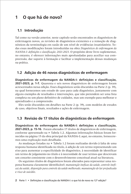 Suplemento ao Diagnósticos de Enfermagem da NANDA-I: Definições e Classificação 2021-2023