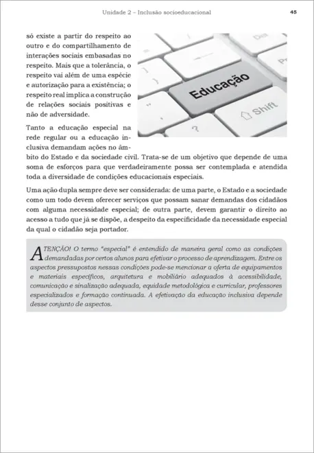 A Inclusao Social na Área Educacional