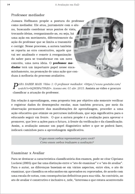 A AVALIACAO EM EAD