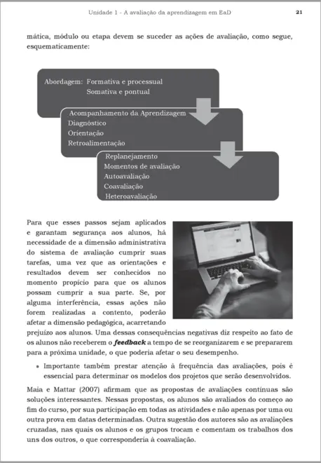 A AVALIACAO EM EAD