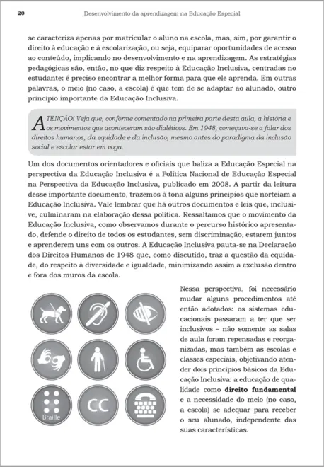 Desenvolvimento da Aprendizagem na Educação Especial