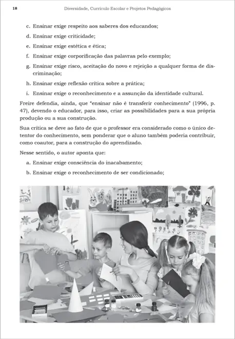 Diversidade, Currículo Escolar e Projetos Pedagógicos: