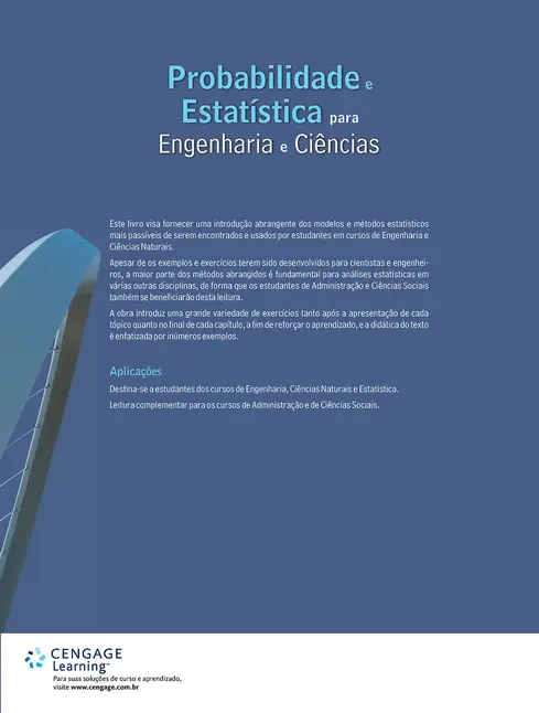 Probabilidade e Estatística para Engenharia e Ciências