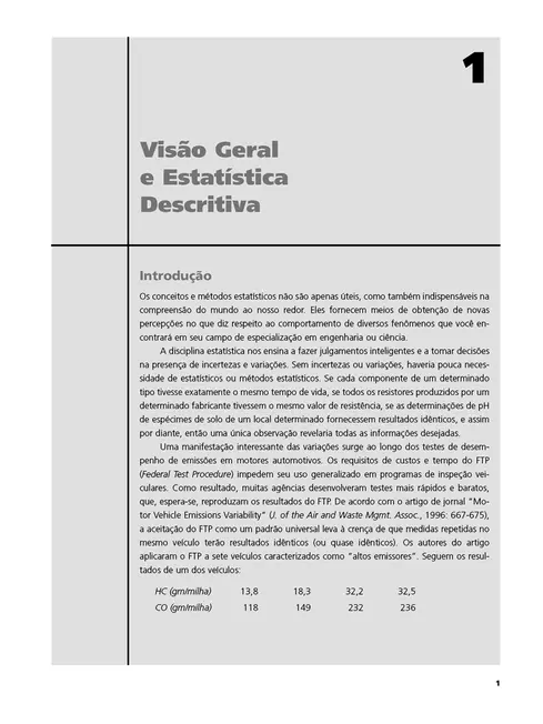 Probabilidade e Estatística para Engenharia e Ciências