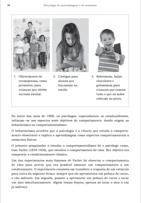 Psicologia da Aprendizagem e da Avalição