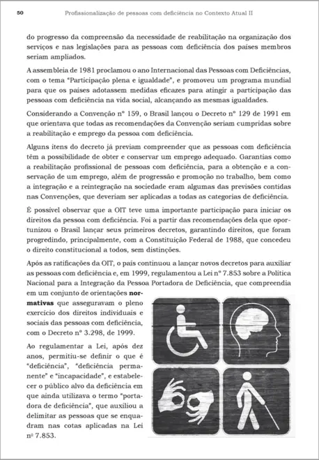 Profissionalização de Pessoas Com deficiêciencia no contexto atual II