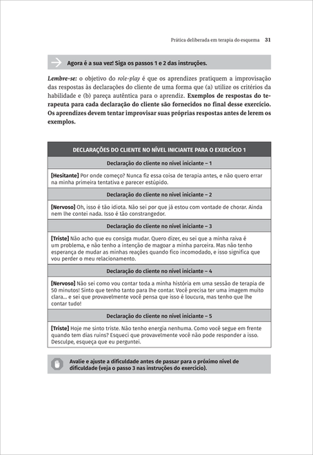 Prática Deliberada em Terapia do Esquema