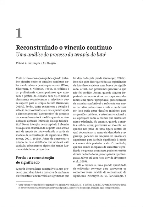 Novas Técnicas de Terapia do Luto