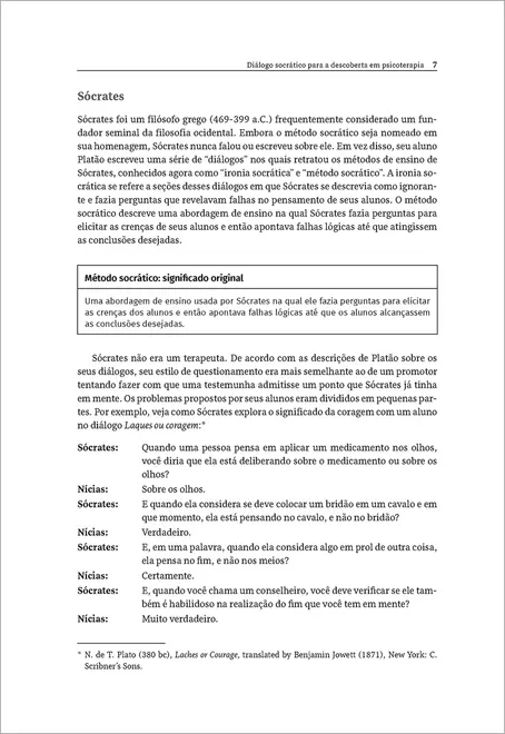 Diálogo Socrático Para a Descoberta em Psicoterapia