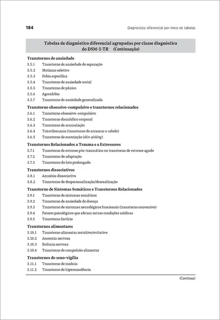 Manual de Diagnóstico Diferencial do DSM-5-TR