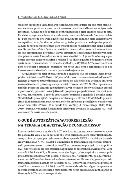 Experimentando a Terapia de Aceitação e Compromisso de Dentro para Fora