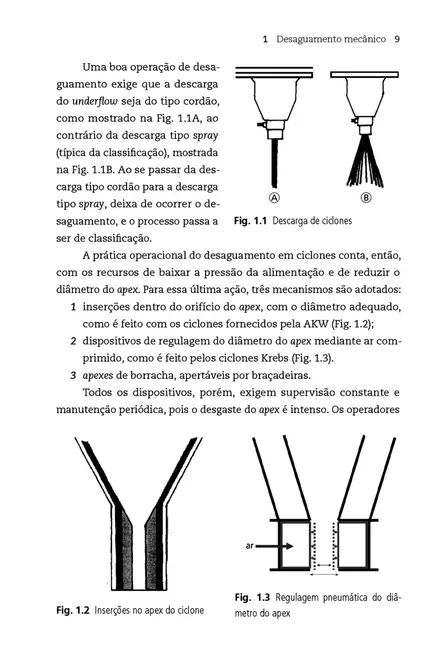 Desaguamento, espessamento e filtragem