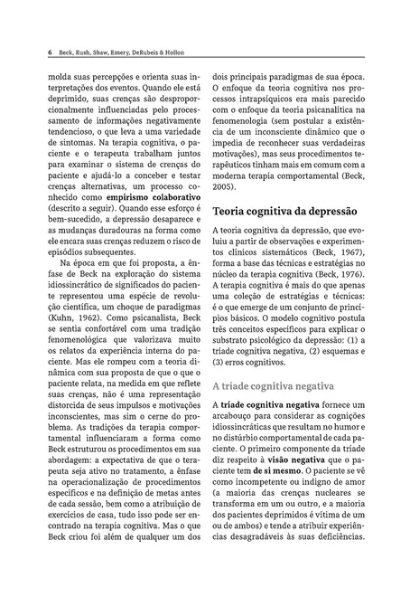 Terapia Cognitiva da Depressão