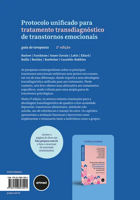 Protocolo Unificado para Tratamento Transdiagnóstico de Transtornos Emocionais