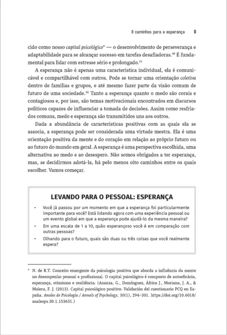 8 Caminhos Para a Esperança