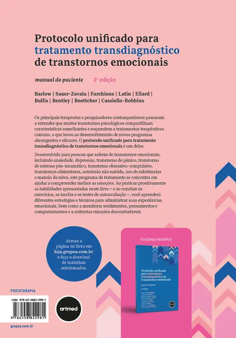 Protocolo Unificado para Tratamento Transdiagnóstico de Transtornos Emocionais