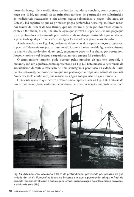 Rebaixamento temporário de aquíferos