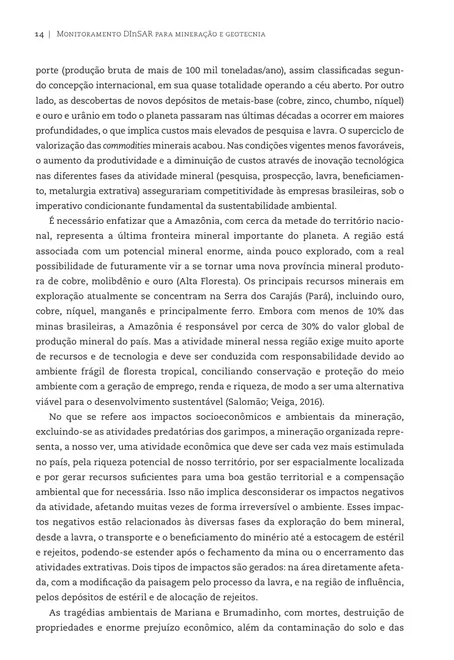 Monitoramento DInSAR para mineração e geotecnia