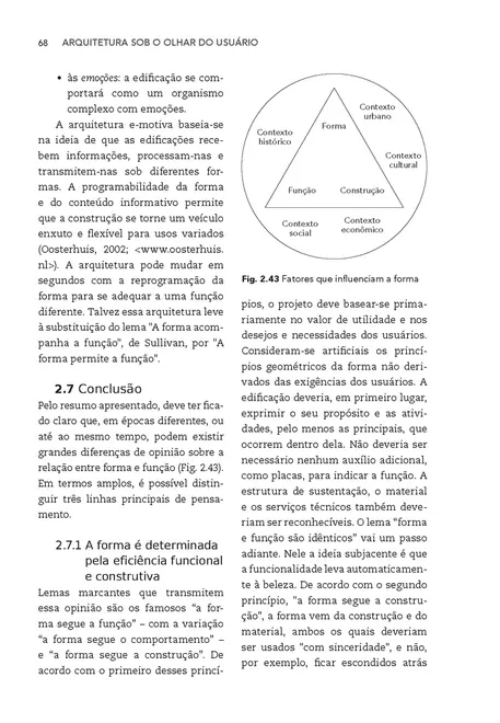 Arquitetura sob o olhar do usuário