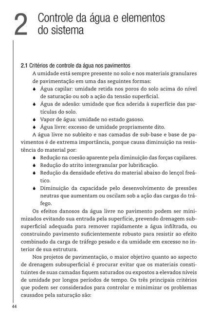 Drenagem subsuperficial de pavimentos