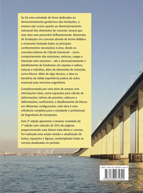 Elementos de fundações em concreto