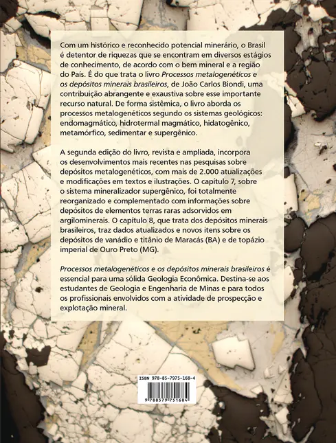 Processos metalogenéticos e os depósitos minerais brasileiros