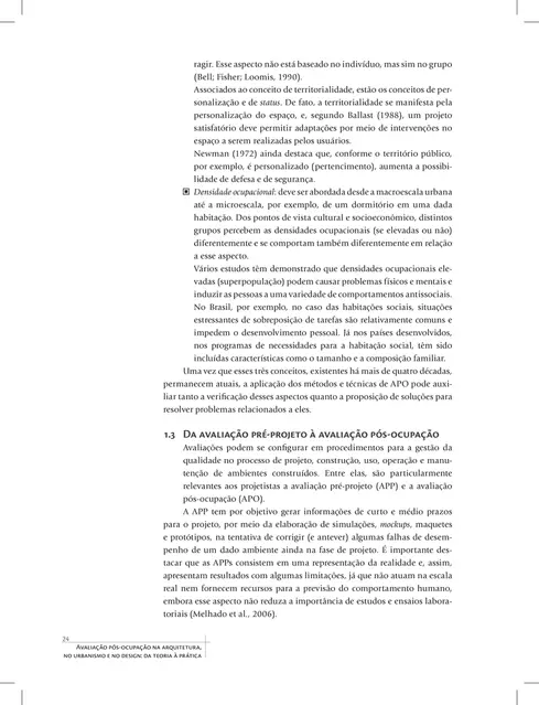 Avaliação pós-ocupação