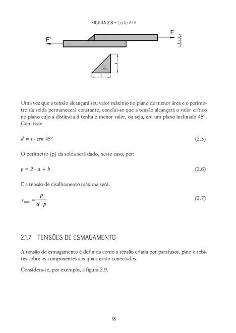 Tensão e deformação em elementos lineares: Lei de Hooke