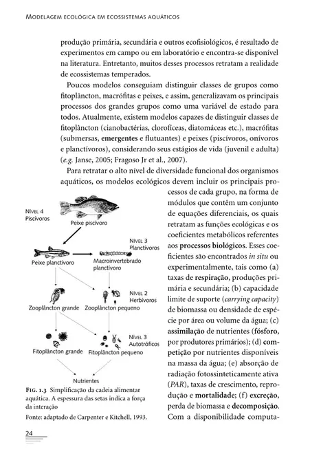 Modelagem ecológica em ecossistemas aquáticos