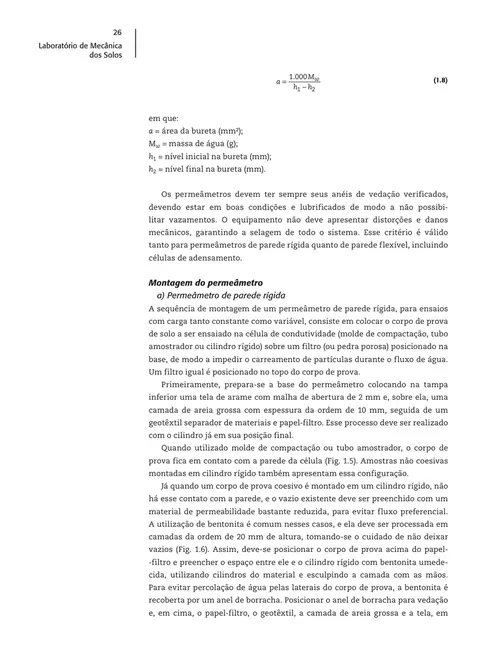 Laboratório de mecânica dos solos: ensaios especiais