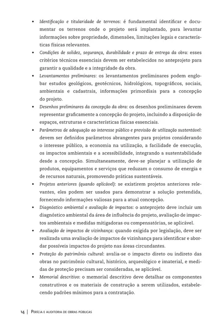 Perícia e auditoria de obras públicas
