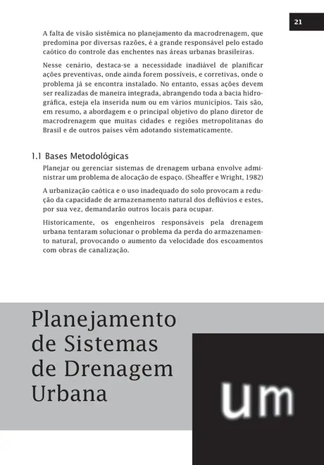 Drenagem urbana e controle de enchentes