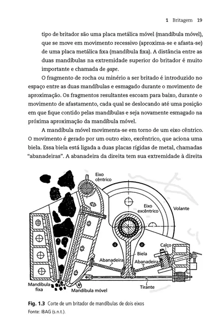 Britagem, peneiramento e moagem